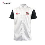 Summer Racing Men's Polo Shirt with Contrast Panel Side Panels and Sportswear