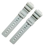 Tough Silicone Rubber Watch Strap Bands 25x16mm Sweatproof Comfortable Wear