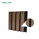High Density Acoustic Polyester Slat Panel for Eco-friendly Wooden Slats Wall