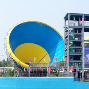 Wholesale Big Fiberglass Tornado Water Slide For Adults , 14.6m Platform Height from china suppliers