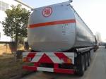Stable 3 Axles Fuel Tank Truck Trailer With Heavy Duty Landing Gear