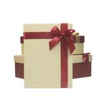 Custom Christmas Gift Box Large Lid Bottom Box Packaging Bow Holiday Ribbon
