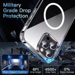 Universal Transparent Mobile Phone Cases Shockproof Magnetic Clear Phones Cover