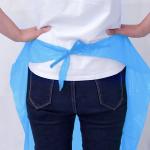 Customized Disposable Plastic Aprons Waterproof Kitchen Apron PE Apron