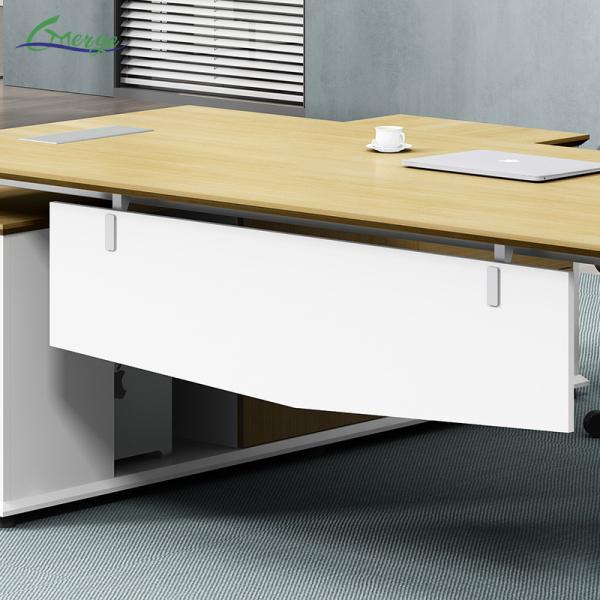 Latest Office Table Designs Executive Desk L Shaped MFC Manager Table