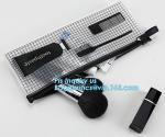 costomize slider ziplock pvc travel cosmetic bag, slider zipper bag with