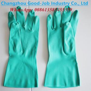 Wholesale Nitrile Heavy Duty Chemical Protective Work Gloves Thickened from china suppliers