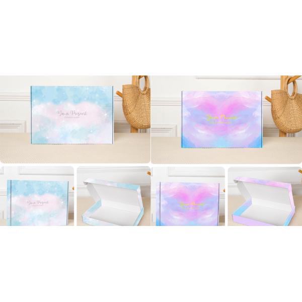 OEM ODM Unicorn Print Corrugated Paper Carton Recycled Colorful Jewelry Box