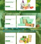 Biodegradable Compostable Garbage Bin Liners, Kitchen Bin Liner Compostable Flat