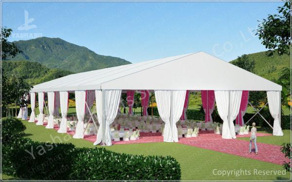Beautiful Transparent Luxury Wedding Tents For Hire Clear Span Fabric Structures