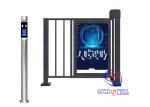 Custom Half Height Turnstiles LCD Screen Outdoor Advertising Face Recognition