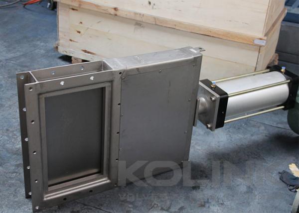 Fabricated Body Square Guillotine Valve Knife Gate Valve Carbon Steel Stainless