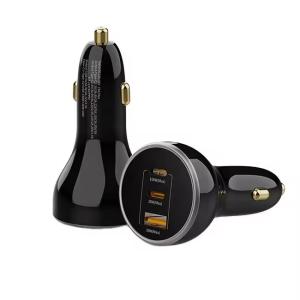 Wholesale USB C 3 Port Car Phone Charger Adapter QC 3.0 Port Cigarette Lighter Charger 100w from china suppliers