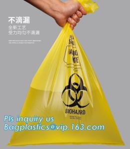 Wholesale Specimen HDPE Medical Waste Disposal Bags Disposable Plastic Medical Biohazard Bag, Autoclavable Polypropylene Bags from china suppliers