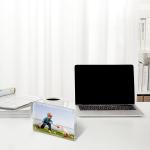 Acrylic Magnetic Photo Frames 10*15*1.6cm Double Sided Tabletop Picture Frames