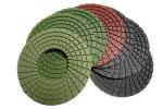 Abrasion Resistant Diamond Resin Polishing Pads Installed On Portable Grinding
