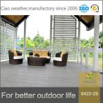 Alu/Powder Coated Frame Garden Rattan Sofa Set for Outdoor Relaxation and Dining