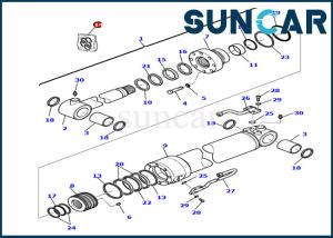 Wholesale Komatsu 707-99-27390 7079927390 Bucket Replacement Seal Kit PC75R-2 PW75R-2 Cylinder Repair Kits from china suppliers
