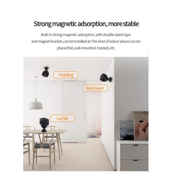 Indoor Covert Wifi Mini Cameras , Tiny Motion Sensor Camera For Home Office