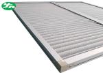 Aluminum Wire Mesh Industrial Air Filters , Dust Panel Pleated Media Filter HVAC