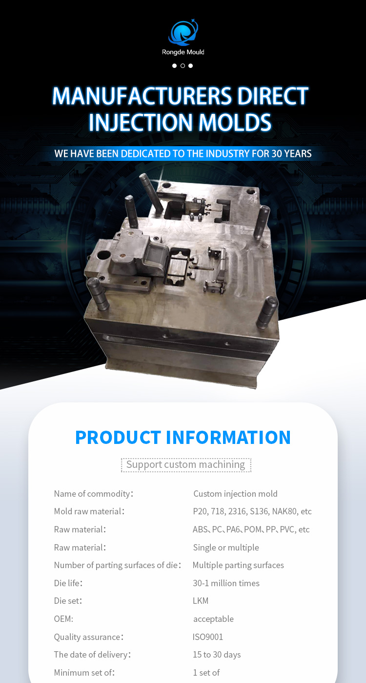 Customized Production Of Rubber Aluminum Die-casting Blow Molding Injection Molding With Mould Life 300000-1000000 Shots