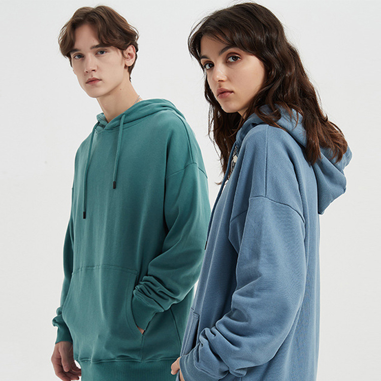 Custom Streetwear Thin Drawstring 350g Sweatshirts Slim Fit Graphic Polyester 100% Cotton Moletons Unisex Hoodie With Pocket