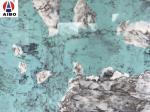 Blue Luxury Marble Interior decoration Marble Looking Quartz Stone Countertop