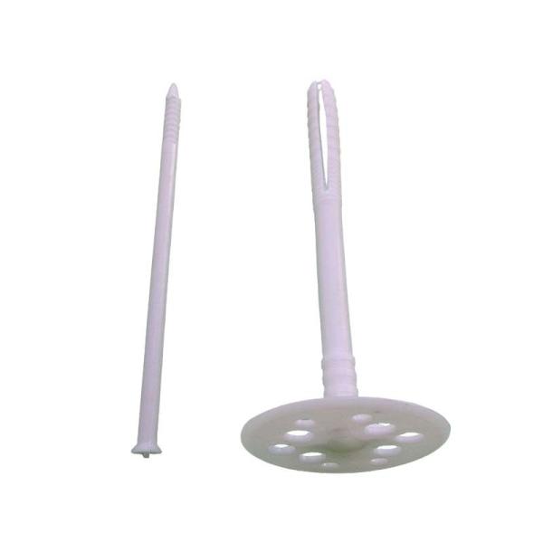 60mm Wall 50mm Plastic Insulation Anchors With Steel Nail