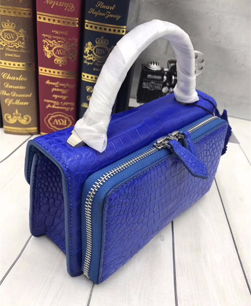 Authentic Crocodile Belly Skin Lady Small Purse Female CHIC Handbag Genuine Alligator Leather Women Cross Shoulder Bag