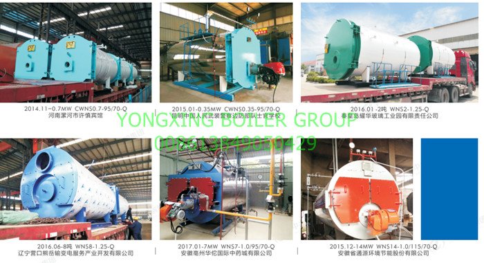 Diesel Oil Fired Hot Water Heater Tank 1.4MW Strong Heat Load Adjustment Ability