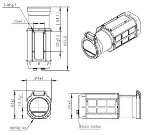 Wholesale JH640-1100 Long Range Surveillance 110~1100m MWIR Cooled FPA Thermal Camera from china suppliers