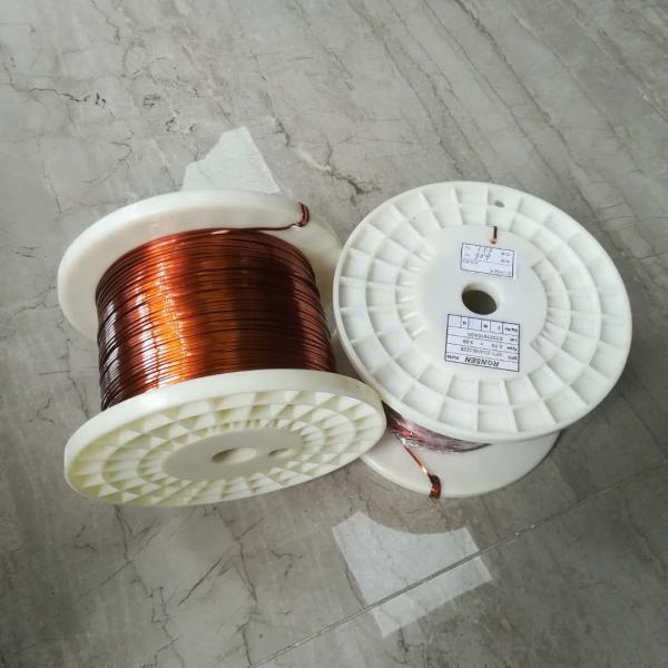 UEW/EIW/AIW Class 180/200/220 Insulated Copper Enameled Flat Copper Wire For