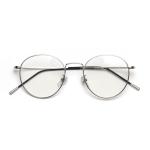 Korean Retro Flat Reading Glasses 132MM Men Metal Kick Myopia Control BSCI