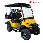 Vacuum Tire Golf Buggy With Artificial Leather Seat 4 Passengers Capacity