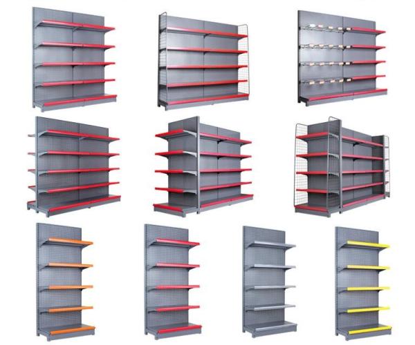 Durable Grocery Store Display Racks / Multi Combination Store Display Fixtures