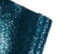 Light Blue Glitter Wallpaper Fabric , PU Fabric Backing Glitter Sparkle Fabric