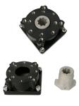 Coupling and direct mounting plate