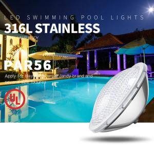 Wholesale RGB 2250ma UL Swimming Pool Light PAR56 316L IP68 Stainless Steel from china suppliers