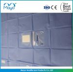 EO sterile disposable medical surgical eye drapes pack with hole