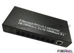 Convergence Layer Fiber Switch 100M Fiber Media Converter With 4 Fiber