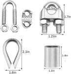 Galvanized Finish Rigging Hardware Easy Installation Stainless Steel Cable