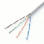 Purple PVC Unshield 24AWG CAT5E Lan Cable , Bulk Network Cable 4 Pairs CCA/BC