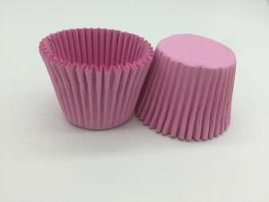Wholesale Large Size Pink Cupcake Baking Cups / Wrappers , Decorative Muffin Cups Customized from china suppliers