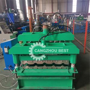 Wholesale Corrugated Metal 740mm PPGI Glazed Tile Roll Forming Machine from china suppliers