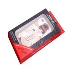 portable earphone gift box headphone paper box with hook flat color paper
