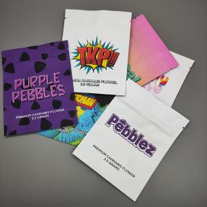 Wholesale Zipper Soft Touch Mylar Stand Up Pouches Custom For Weed Flower Packaging from china suppliers