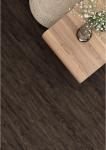 Eco Friendly SPC Flooring 4mm Waterproof Fireproof E0 Formaldehyde Mocha Black