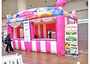 Wholesale Pvc Colourful Inflatable Booth Display Candy House Shape For Trade Activities from china suppliers