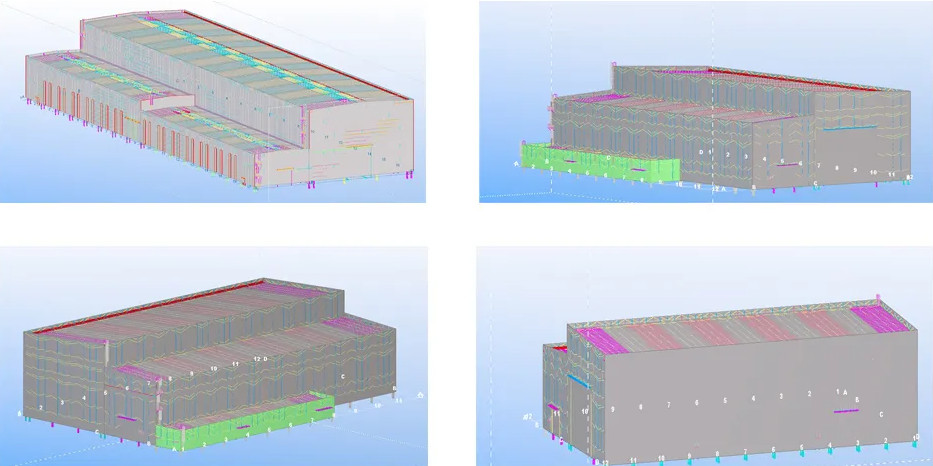 Quick Installing Free Designed Customized Bolt Connection Structural Steel Prefabricated Building