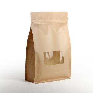 Wholesale Moisture Proof Flat Bottom Laminated Tea Bags Packaging With Zipper And Window from china suppliers